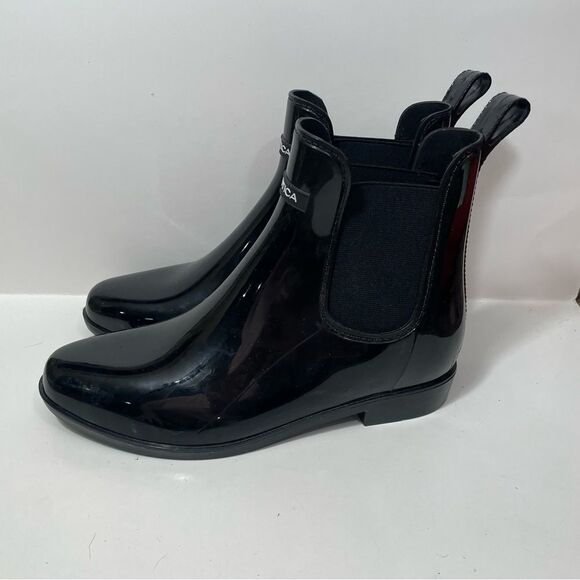 Nautica Black Ankle Length Rain Boots - Picture 4 of 8